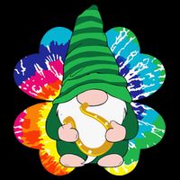 Irish Shamrock Gnome Tie Dye Hippie St. Patricks Day Women's V-Neck T-Shirt