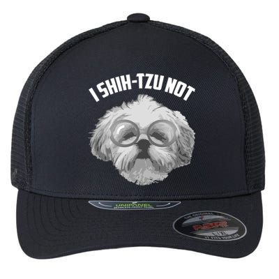 I Shihcute Gifttzu Not Gift Cool Adorable I Heart Dogs Hood Gift Flexfit Unipanel Trucker Cap