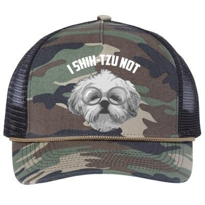 I Shihcute Gifttzu Not Gift Cool Adorable I Heart Dogs Hood Gift Retro Rope Trucker Hat Cap