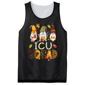 ICU Squad Gnome Nurse Leopard Thanksgiving Fall Stethoscope Mesh Reversible Basketball Jersey Tank