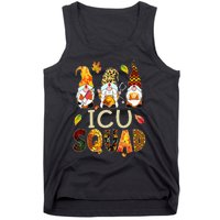 ICU Squad Gnome Nurse Leopard Thanksgiving Fall Stethoscope Tank Top