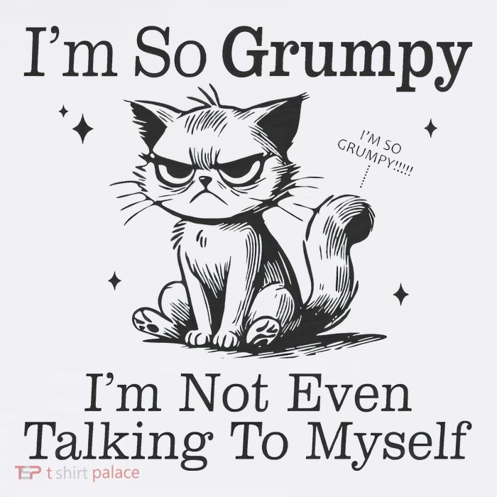 IM So Grumpy IM Not Even Talking To Myself High Crown Mesh Back Trucker Hat