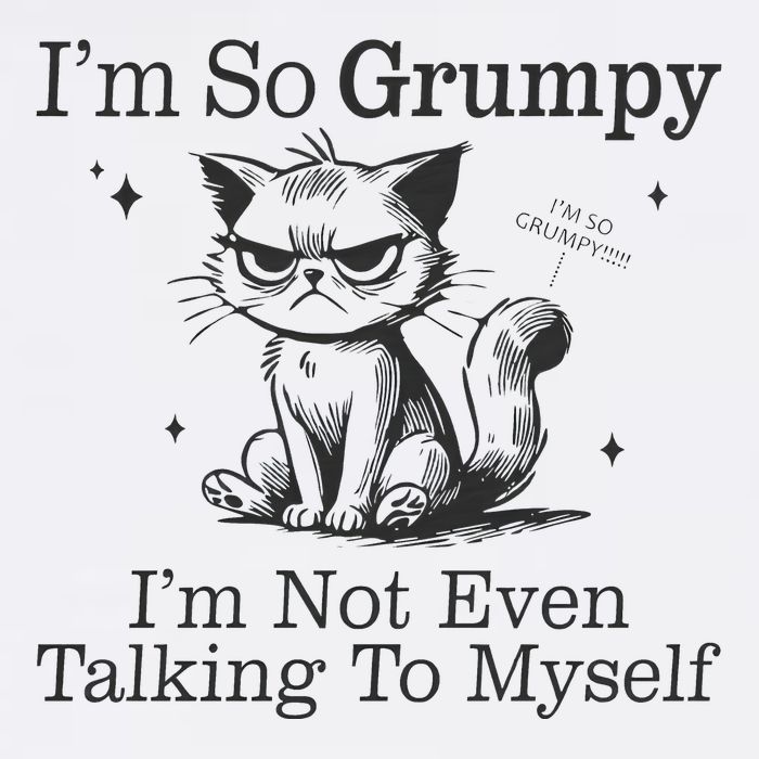 IM So Grumpy IM Not Even Talking To Myself Flat Bill Trucker Hat