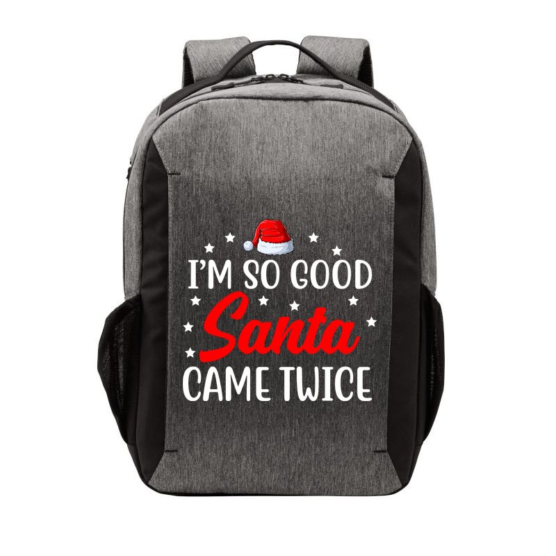 I'm So Good Santa Came Twice Funny Christmas Vector Backpack