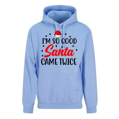 I'm So Good Santa Came Twice Funny Christmas Unisex Surf Hoodie