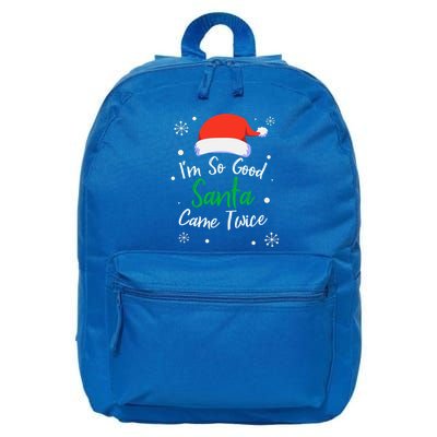 IM So Good Santa Came Twice Funny Chrismtas Gift Idea Gift 16 in Basic Backpack
