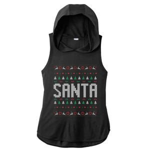 I'm So Good Santa Came Twice Ugly Xmas Couples Matching Swea Ladies PosiCharge Tri-Blend Wicking Draft Hoodie Tank