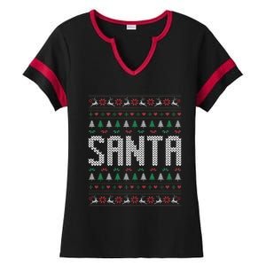 I'm So Good Santa Came Twice Ugly Xmas Couples Matching Swea Ladies Halftime Notch Neck Tee