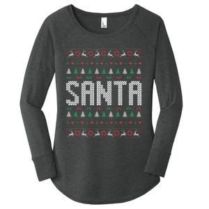 I'm So Good Santa Came Twice Ugly Xmas Couples Matching Swea Women's Perfect Tri Tunic Long Sleeve Shirt