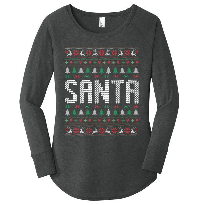 I'm So Good Santa Came Twice Ugly Xmas Couples Matching Swea Women's Perfect Tri Tunic Long Sleeve Shirt