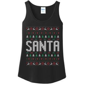 I'm So Good Santa Came Twice Ugly Xmas Couples Matching Swea Ladies Essential Tank