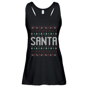 I'm So Good Santa Came Twice Ugly Xmas Couples Matching Swea Ladies Essential Flowy Tank