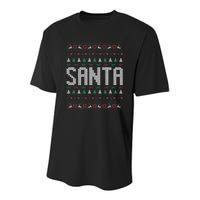 I'm So Good Santa Came Twice Ugly Xmas Couples Matching Swea Youth Performance Sprint T-Shirt