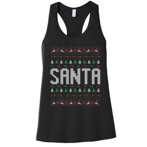 I'm So Good Santa Came Twice Ugly Xmas Couples Matching Swea Women's Racerback Tank