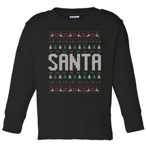 I'm So Good Santa Came Twice Ugly Xmas Couples Matching Swea Toddler Long Sleeve Shirt