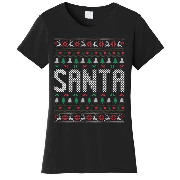 I'm So Good Santa Came Twice Ugly Xmas Couples Matching Swea Women's T-Shirt