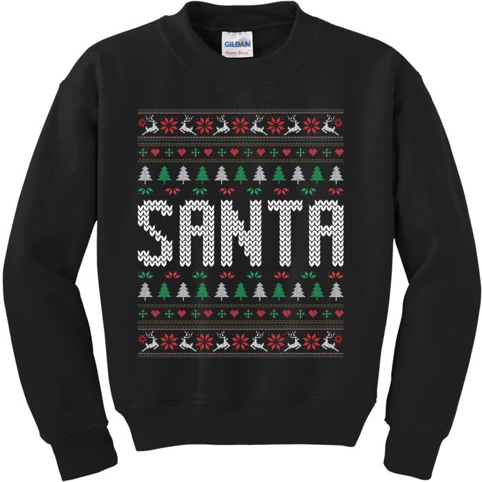 I'm So Good Santa Came Twice Ugly Xmas Couples Matching Swea Kids Sweatshirt