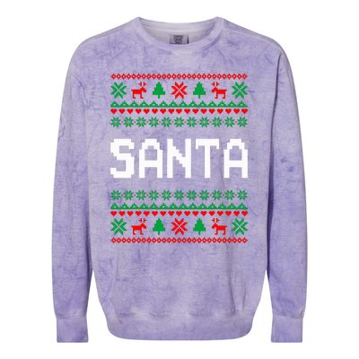 Im So Good Santa Came Twice Xmas Couples Matching Christmas  Colorblast Crewneck Sweatshirt