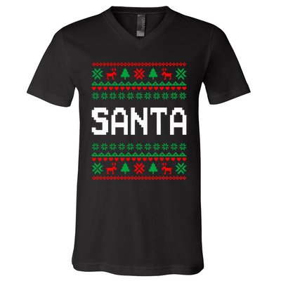 Im So Good Santa Came Twice Xmas Couples Matching Christmas  V-Neck T-Shirt