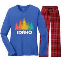 Idaho State Gift Women's Long Sleeve Flannel Pajama Set 