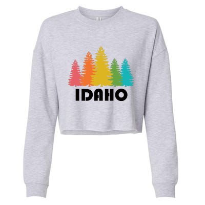 Idaho State Gift Cropped Pullover Crew