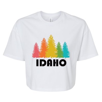 Idaho State Gift Bella+Canvas Jersey Crop Tee