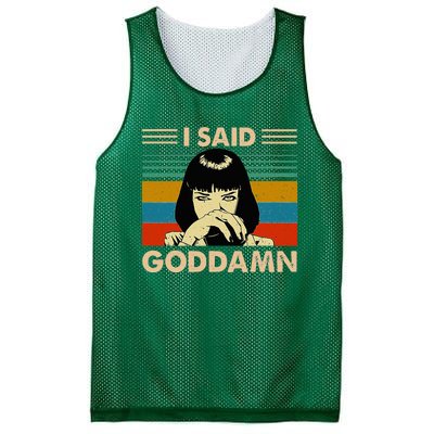 I Said Goddamn Vintage Mesh Reversible Basketball Jersey Tank