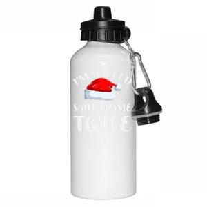 IM So Good Santa Came Twice Santa Matching Couple Christmas Gift Aluminum Water Bottle