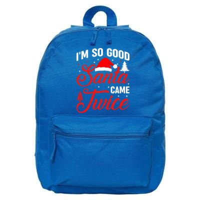 Im So Good Santa Came Twice Naughty Ugly Dirty Santa Gift 16 in Basic Backpack