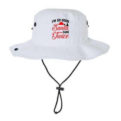 Im So Good Santa Came Twice Naughty Ugly Dirty Santa Gift Legacy Cool Fit Booney Bucket Hat