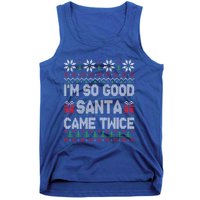 IM So Good Santa Came Twice Santa Matching Couple Christmas Gift Tank Top