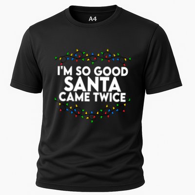 Im So Good Santa Came Twice Funny Matching Couples Christmas Performance Shirt