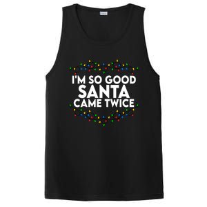 Im So Good Santa Came Twice Funny Matching Couples Christmas PosiCharge Competitor Tank