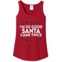 Im So Good Santa Came Twice Funny Matching Couples Christmas Ladies Essential Tank