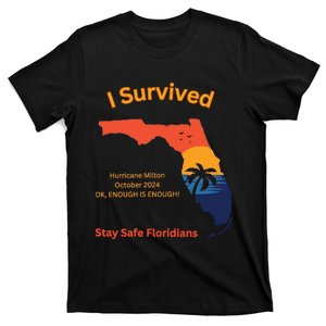 I Survived Hurricane Milton Stay Safe Floridians T-Shirt