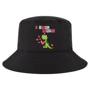 I Steal Hearts Trex Dino Baby Boy Valentines Day Cool Comfort Performance Bucket Hat