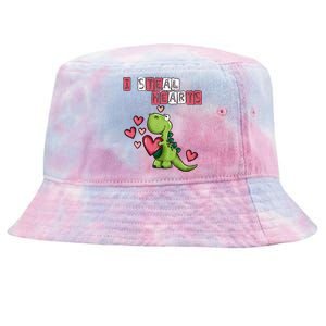 I Steal Hearts Trex Dino Baby Boy Valentines Day Tie-Dyed Bucket Hat