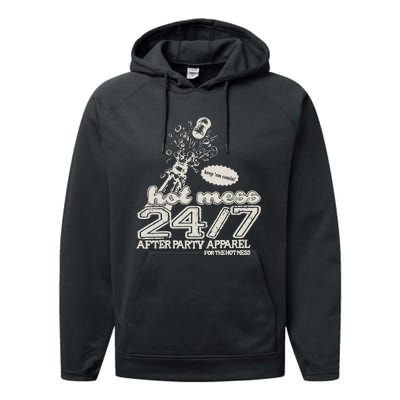 Iamunwell Store Hot Mess 24.7 Performance Fleece Hoodie