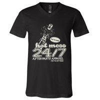 Iamunwell Store Hot Mess 24.7 V-Neck T-Shirt