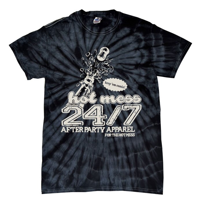 Iamunwell Store Hot Mess 24.7 Tie-Dye T-Shirt