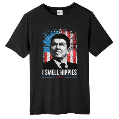 I Smell Hippies Retro American Flag Patriotic Tall Fusion ChromaSoft Performance T-Shirt