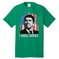 I Smell Hippies Retro American Flag Patriotic Tall T-Shirt