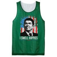 I Smell Hippies Retro American Flag Patriotic Mesh Reversible Basketball Jersey Tank