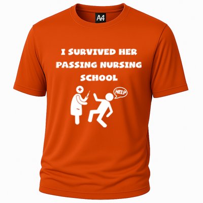 I Survived Her Passing Nursing School Help Graduation Gift Cooling Performance Crew T-Shirt