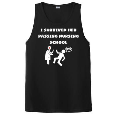 I Survived Her Passing Nursing School Help Graduation Gift PosiCharge Competitor Tank