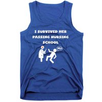 I Survived Her Passing Nursing School Help Graduation Gift Tank Top