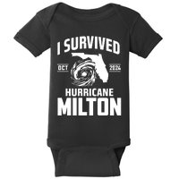 I Survived Hurricane Milton 2024 Survived Hurricane Milton Baby Bodysuit