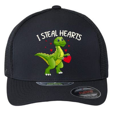 I Steal Hearts Valentine's Day Funny Flexfit Unipanel Trucker Cap