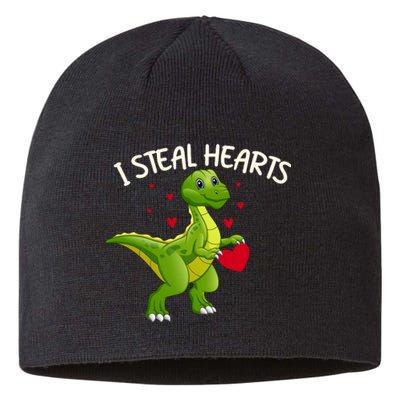 I Steal Hearts Valentine's Day Funny Sustainable Beanie