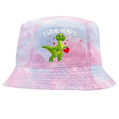 I Steal Hearts Valentine's Day Funny Tie-Dyed Bucket Hat